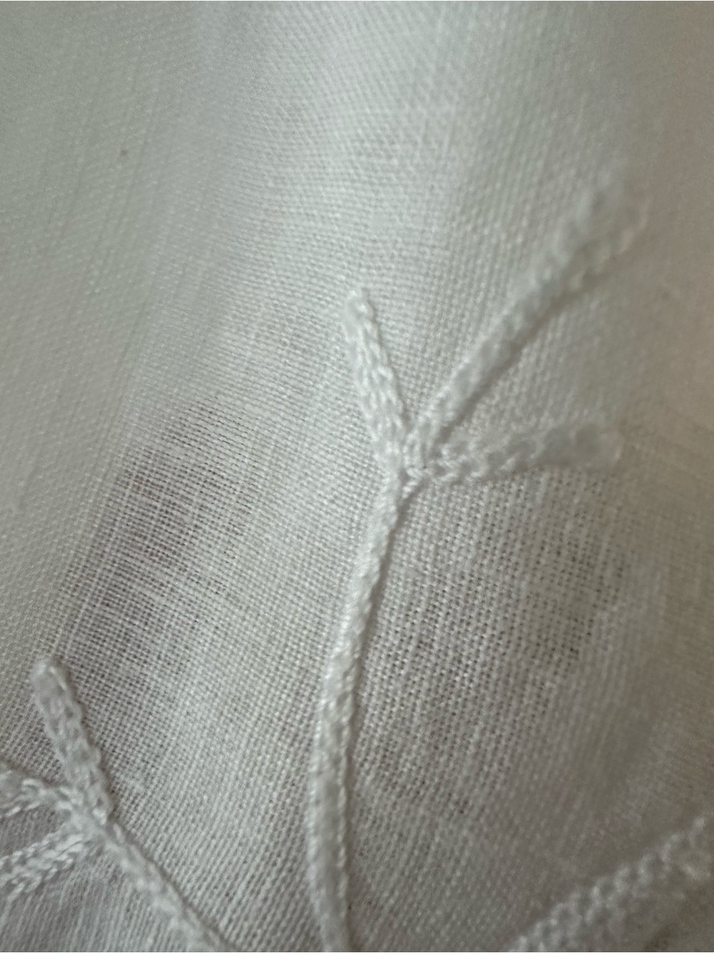 MEADOW RUE LINEN BLOUSE  SLEEVELESS RUFFLE SZ 6 - Picture 7 of 8